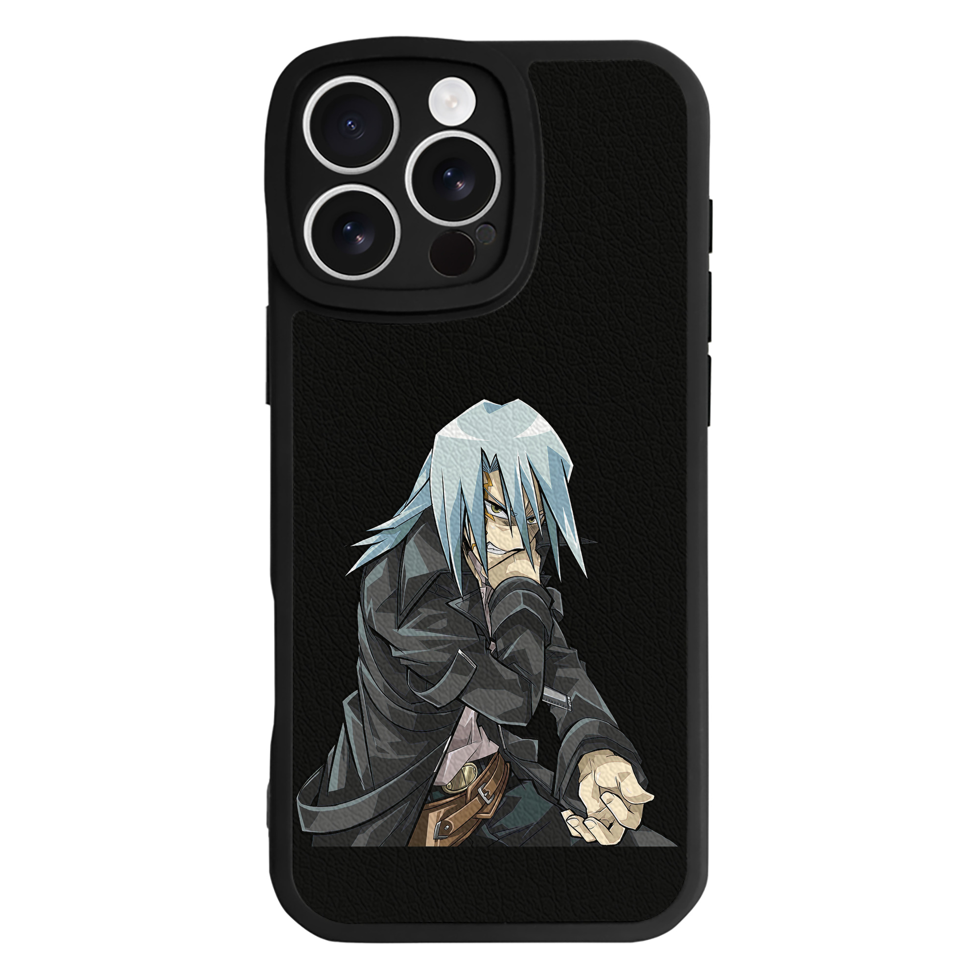 （画像用） 遊☆戯☆王 Yu-Gi-Oh! 【iPhone 16シリーズ対応】シリコンスマホケース（レザー調） 材質：シリコン